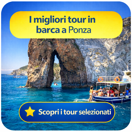 GITE IN BARCA TOUR DELL'ISOLA DI PONZA E PALMAROLA