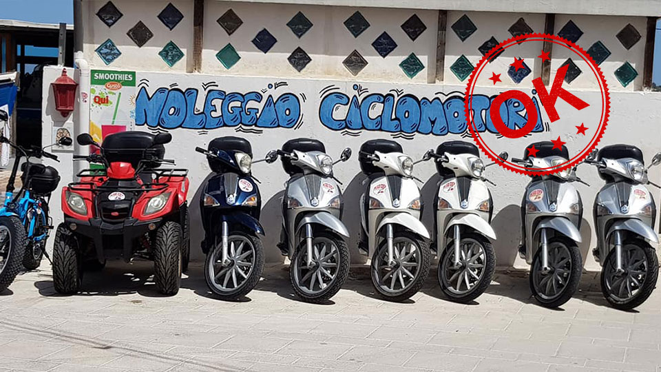 noleggio scooter ponza le forna