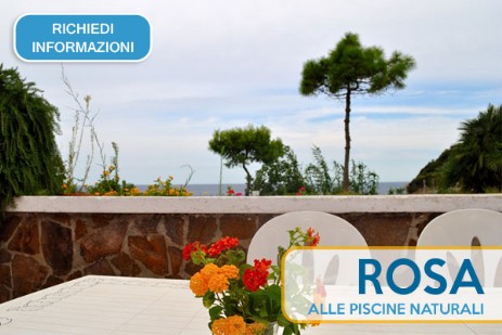 Camera con vista mare alle Piscine Naturali